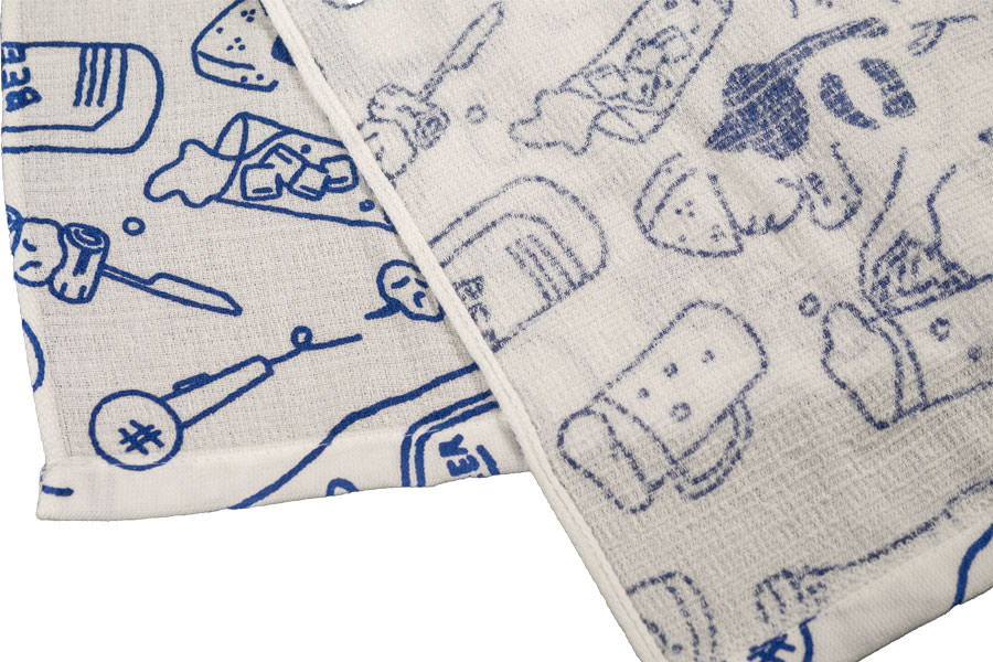 タオルのように泡立ちが良く、手ぬぐいのように薄いので速乾性も抜群