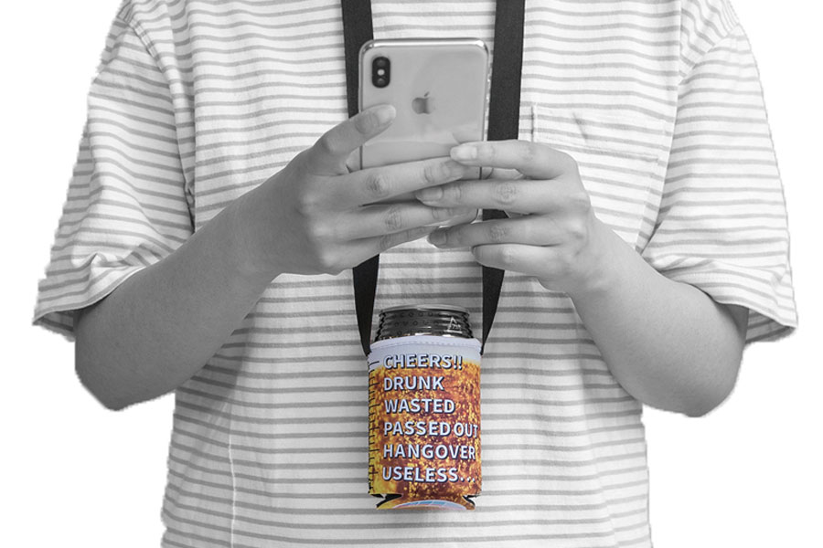 ネックストラップ缶クージー ネックストラップ缶クージー