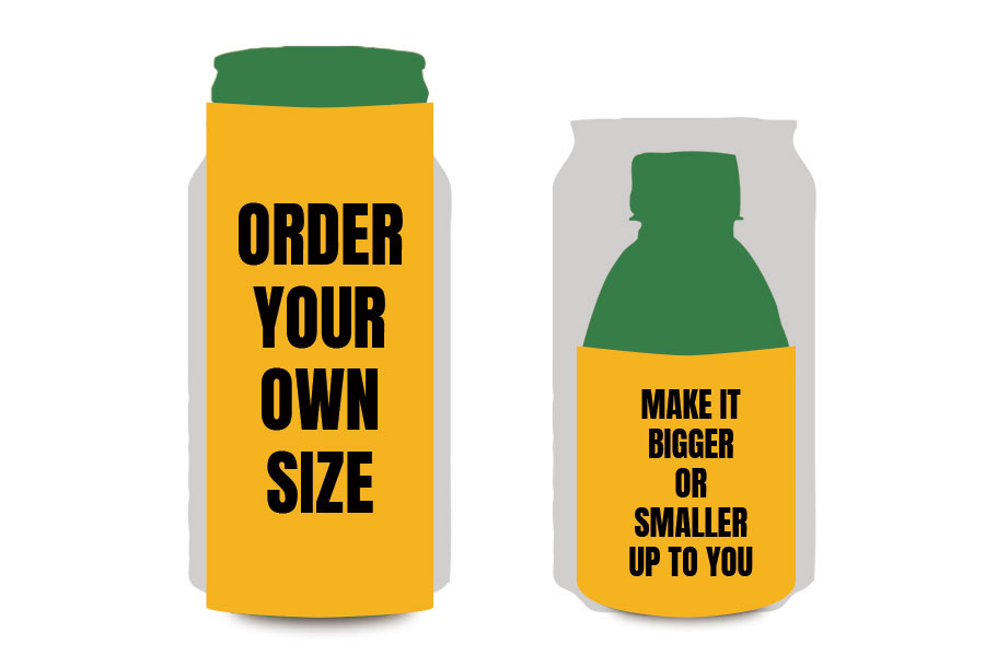 直径と高さのサイズ変更可 】カスタムサイズオーダー缶クージー製作 直径と高さのサイズ変更可 】カスタムサイズオーダー缶クージー製作